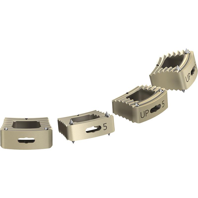 Кейдж міжхребцевий шийний опуклий з шипами PEEK 17х13х7